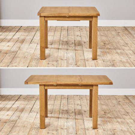 Forrester : Bàn Ăn Gỗ Sồi Kéo Giản 1m5 ⇔ 1m85 ⇔ 2m2